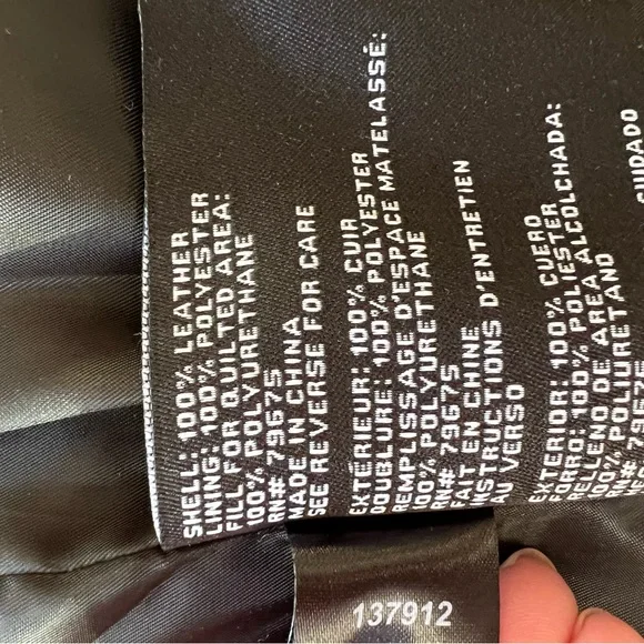 Michael Kors Leather Moto Jacket - Picture 9 of 10